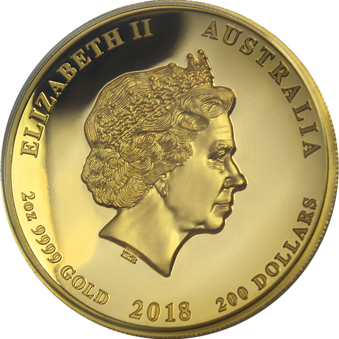 Zlatá mince 100. výročí konce I. světové války 2 Oz High Relief 2018 Proof