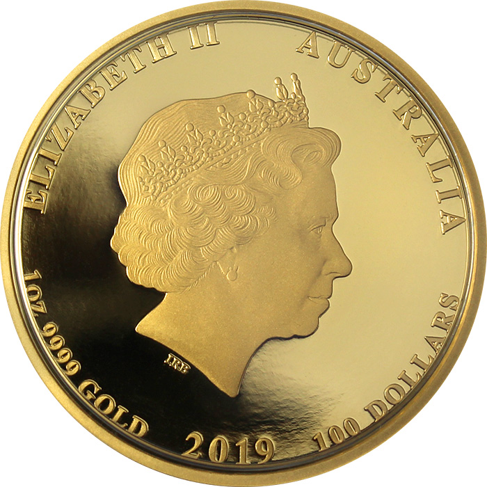 Zlatá mince Year of the Pig Rok Vepře Lunární 1 Oz 2019 Proof