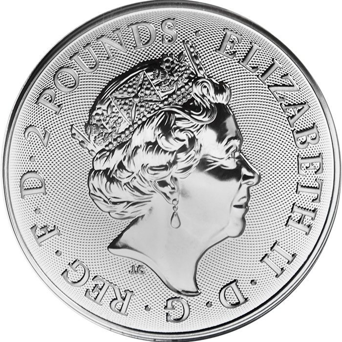 Stříbrná investiční mince Rok Vepře Lunární The Royal Mint 1 Oz 2019