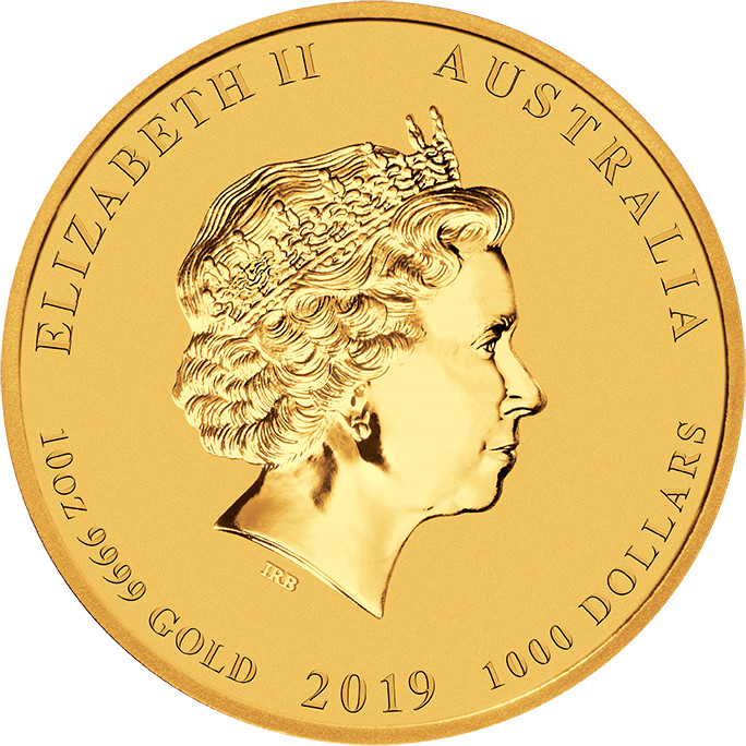 Zlatá investičná minca Year of the Pig Rok Prasaťa Lunárny 10 Oz 2019