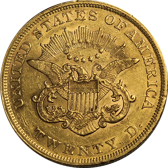 Zlatá mince American Double Eagle Liberty Head 1852