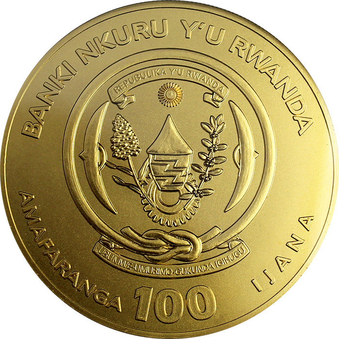 Zlatá mince Rok Vepře Rwanda 1 Oz 2019
