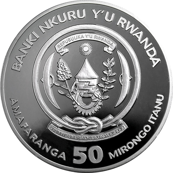 Stříbrná mince 1 Oz Rok Vepře Rwanda 2019 Proof