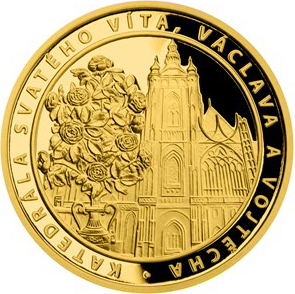 Sada dvoch zlatých mincí Zlatá ruža od pápeža 2018 Proof