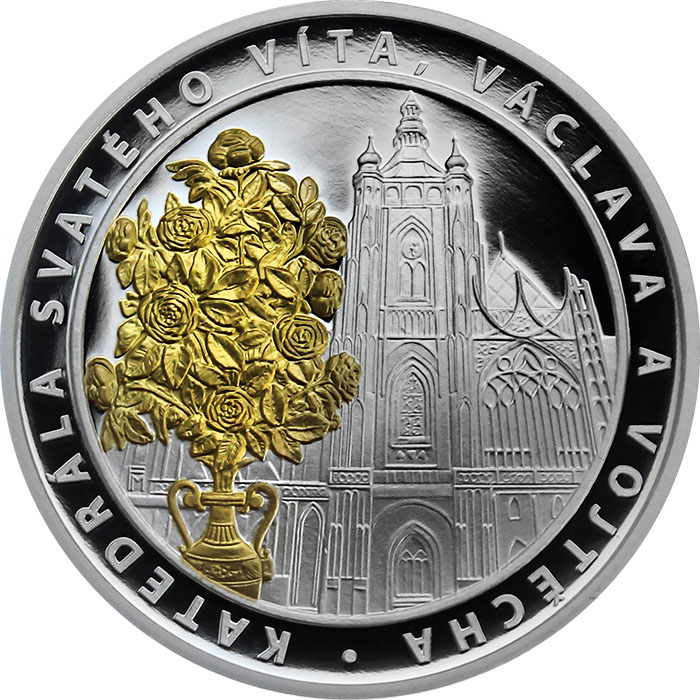 Sada dvoch strieborných mincí Zlatá ruža od pápeža 2018 Proof