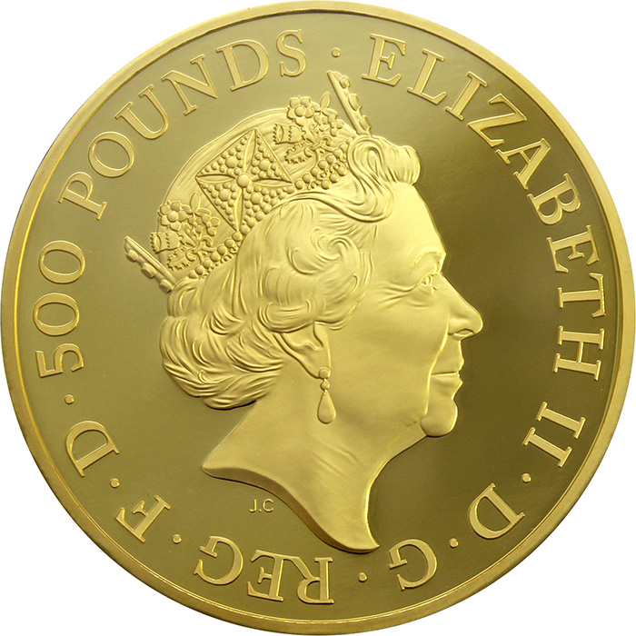Zlatá mince 5 Oz Falcon of the Plantagenets 2019 Proof