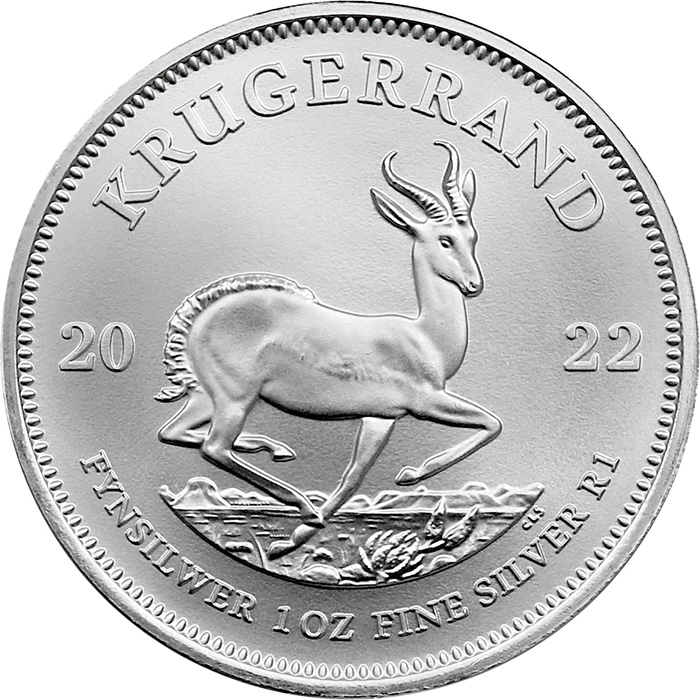 Stříbrná investiční mince Krugerrand 1 Oz (Odběr 100 Ks a více)