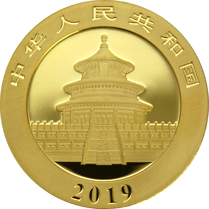 Zlatá investiční mince Panda 30g 2019