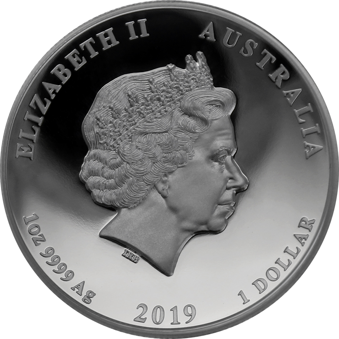Stříbrná mince Year of the Pig Rok Vepře Lunární 1 Oz High Relief 2019 Proof