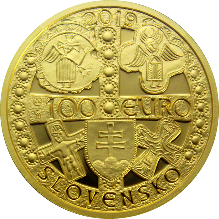 Zlatá mince Velkomoravský kníže Mojmír I. 2019 Proof
