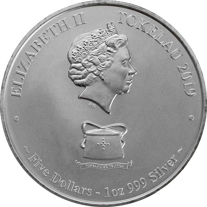 Stříbrná investiční mince Kareta obecná Tokelau 1 Oz 2019