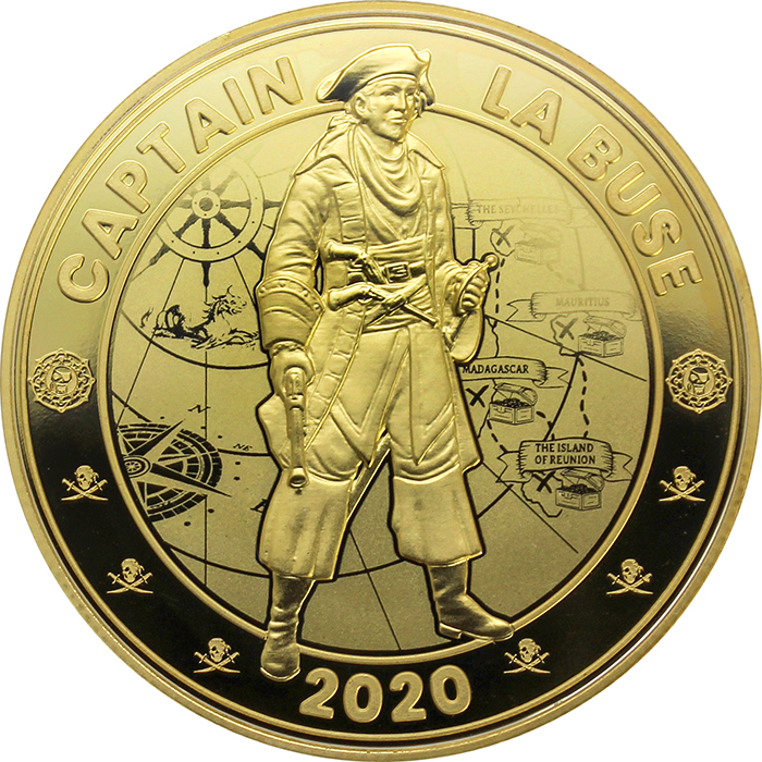 Zadní strana Sada mincí Piráti Indického oceánu 2020 Proof