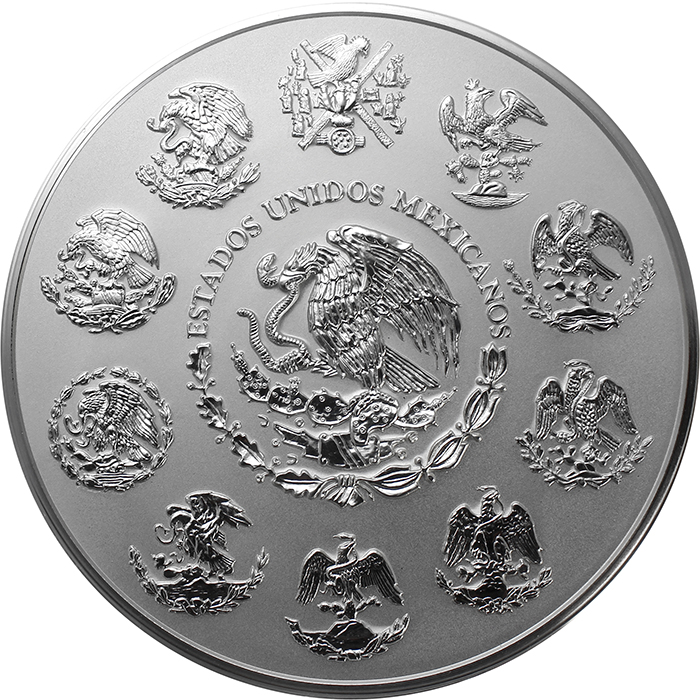 1kg Aztécký kalendář Stříbrná mince 2019 Proof