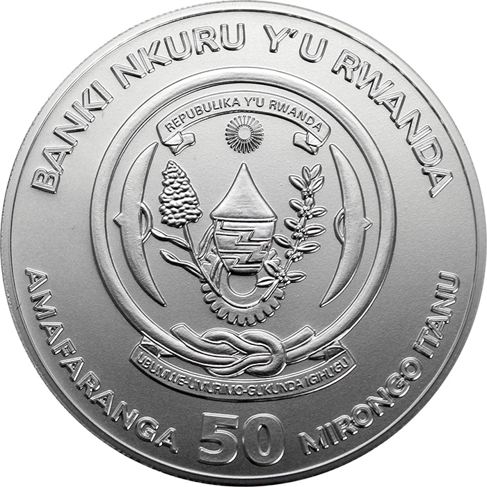 Stříbrná investiční mince Rok Krysy Rwanda 1 Oz 2020