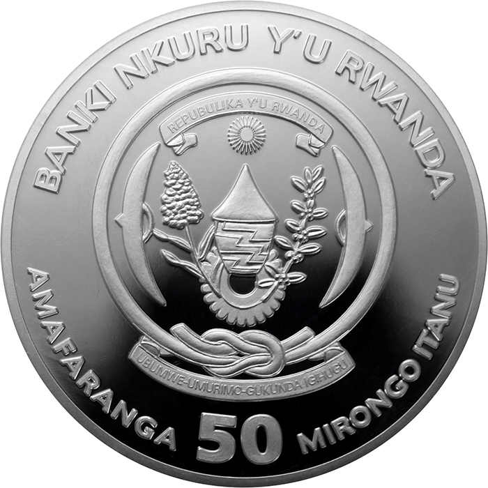 Stříbrná mince 1 Oz Rok Krysy Rwanda 2020 Proof