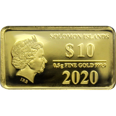 Zlatá minca Znamenie zverokruhu - Vodnár 2020 Proof