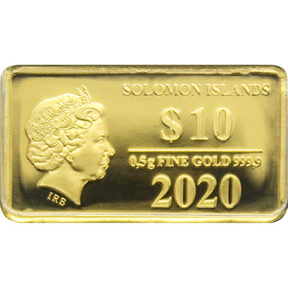 Zadní strana Zlatá mince Znamení zvěrokruhu - Blíženci 2020 Proof