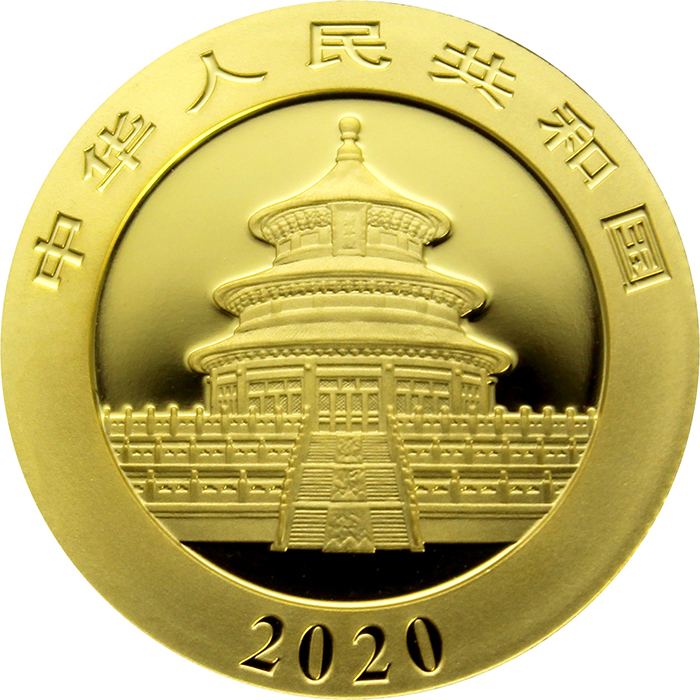 Zlatá investiční mince Panda 8g 2020
