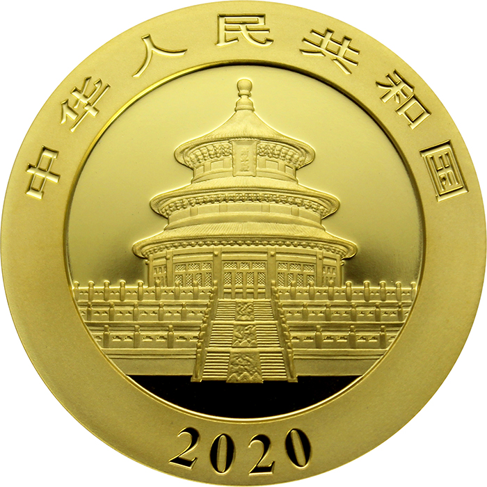 Zlatá investiční mince Panda 30g 2020