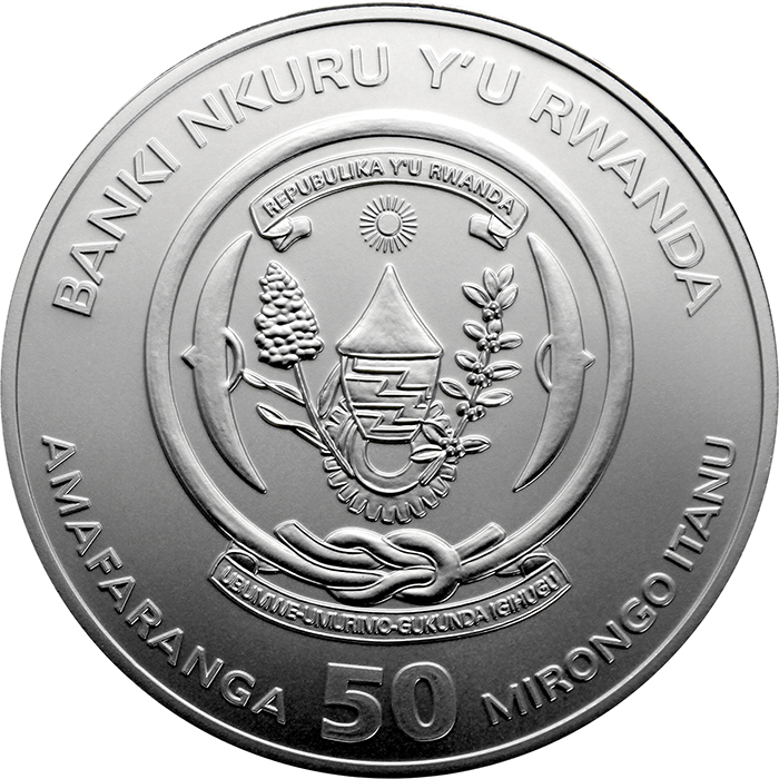Stříbrná investiční mince Komba Rwanda 1 Oz 2020