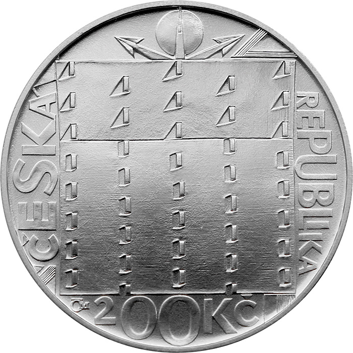 Stříbrná mince 200 Kč Jože Plečnik 150. výročí narození 2022 Standard