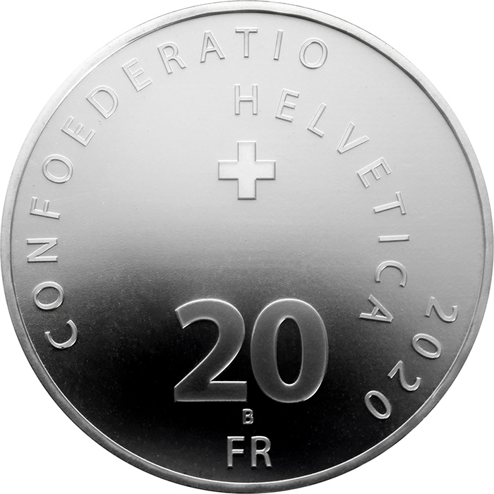 Stříbrná mince Roger Federer 2020 Standard 