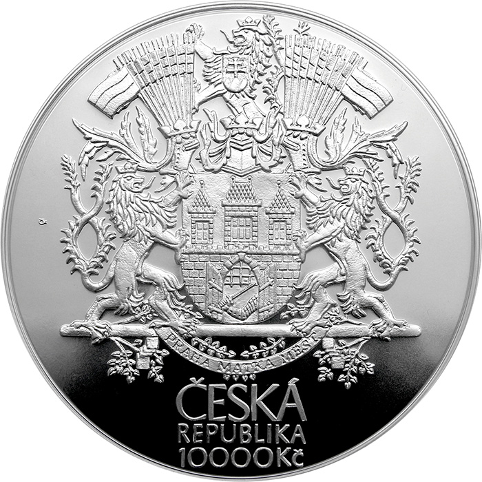 Stříbrná mince 10000 Kč Založení Velké Prahy 1kg 2022 Leštěná