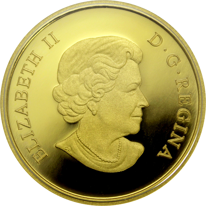 Zadní strana Zlatá mince Nová Francie 2020 Proof