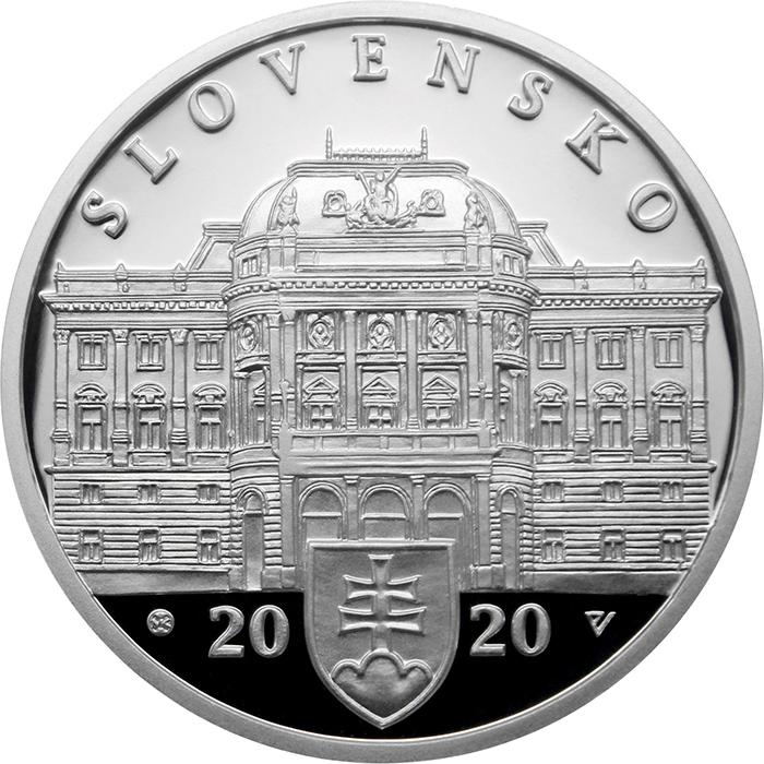 Stříbrná mince Slovenské národní divadlo - 100. výročí založení 2020 Proof