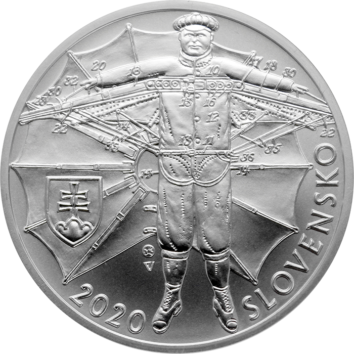 Stříbrná mince Štefan Banič - 150. výročí narození 2020 Standard