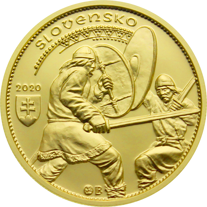 Zlatá mince Nitrianský kníže Svatopluk II. 2020 Proof