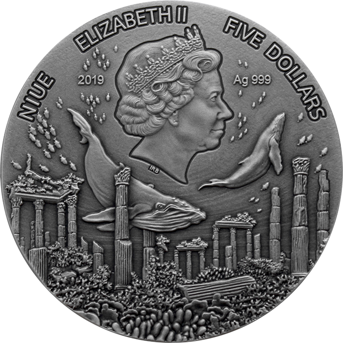 Stříbrná mince Atlantida 2 Oz 2020 Antique Standard