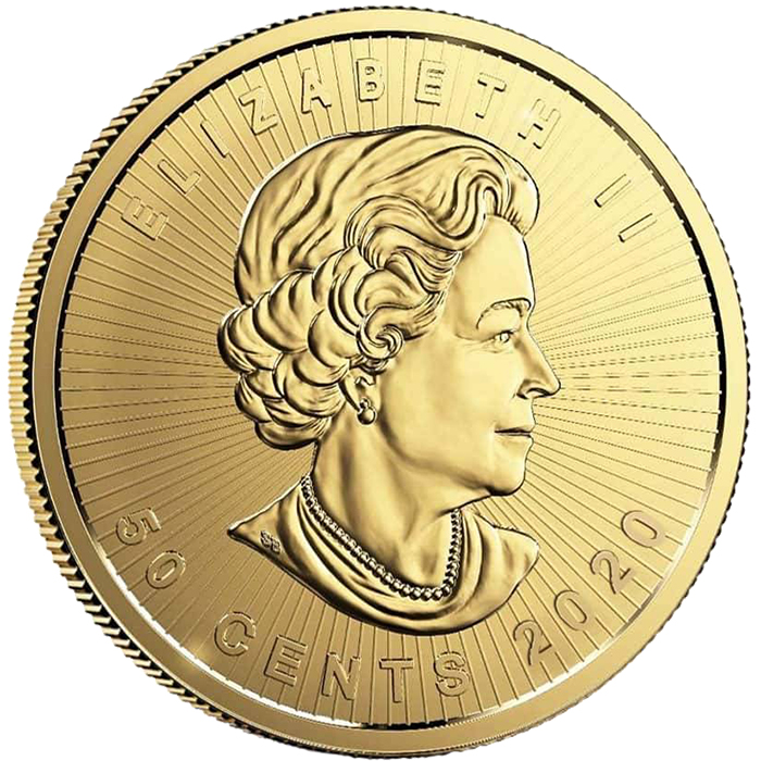 Zlatá investiční mince Maple Leaf 1 g 2020