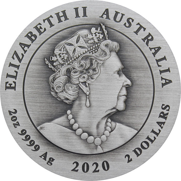 Stříbrná mince 2 Oz 75. výročí konce 2. světové války 2020 Antique Standard