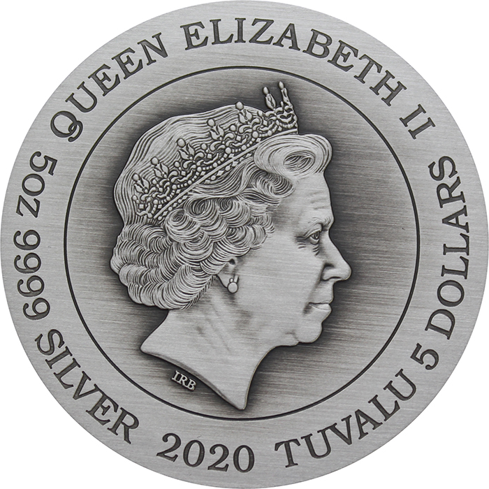Stříbrná mince 5 Oz Kuan Jü 2020 Antique Standard