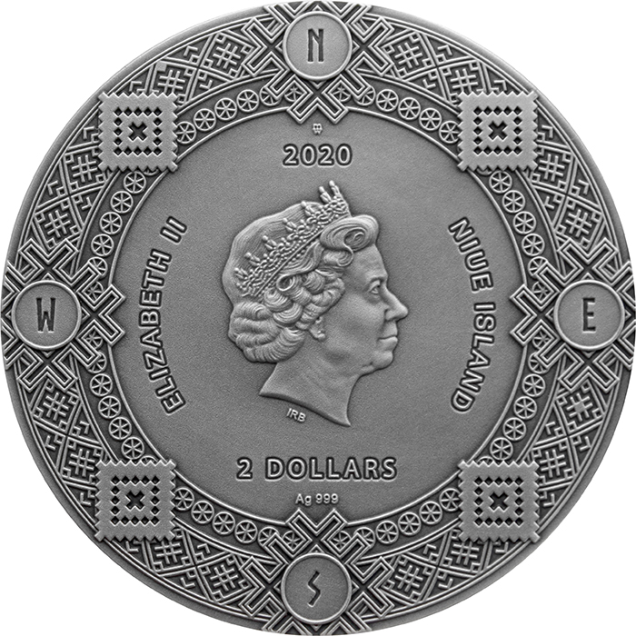 Stříbrná mince Kalendář Slovanů 2 Oz 2020 Antique Standard