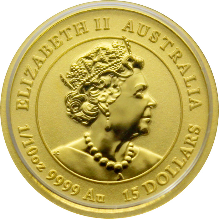 Zlatá investiční mince Year of the Ox Rok Buvola Lunární 1/10 Oz 2021