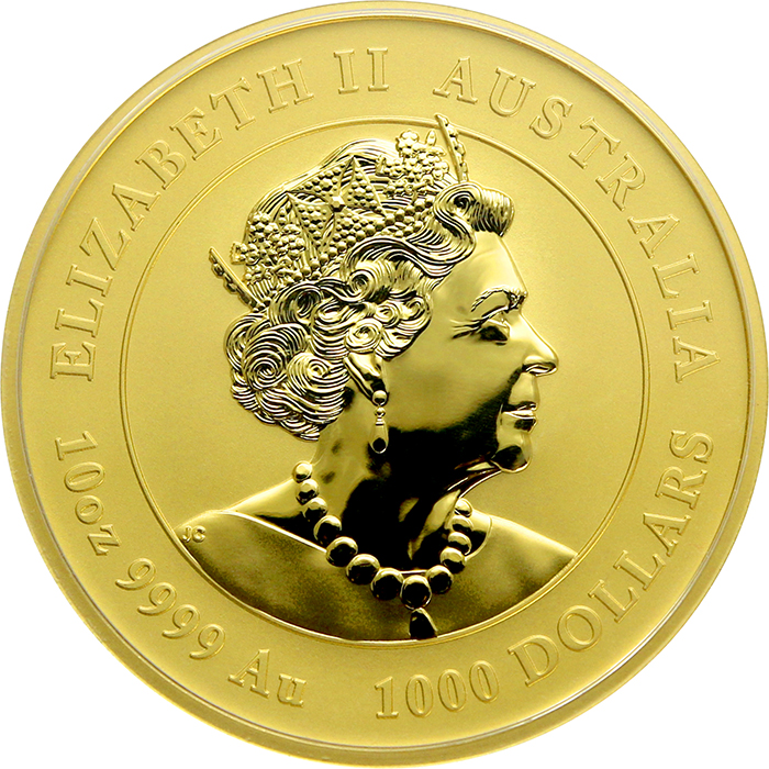 Zlatá investiční mince Year of the Ox Rok Buvola Lunární 10 Oz 2021