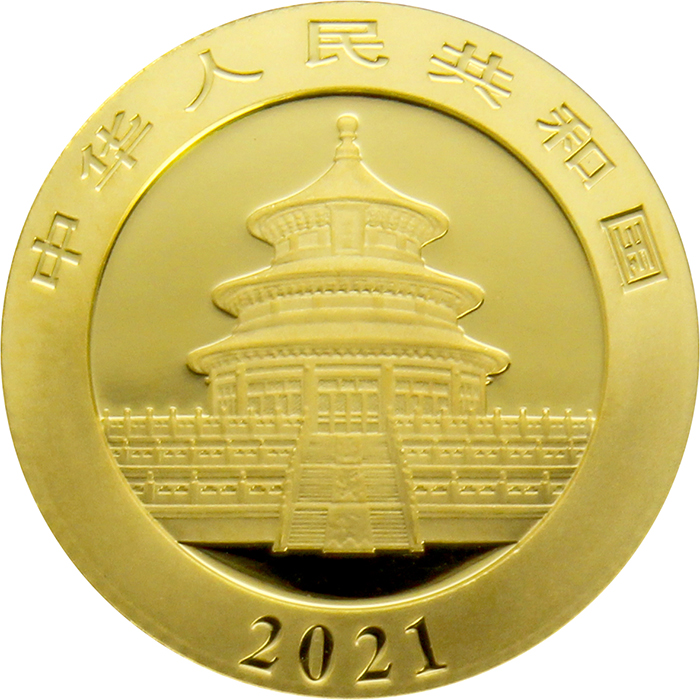 Zlatá investiční mince Panda 3g 2021