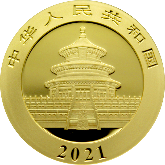 Zlatá investiční mince Panda 15g 2021