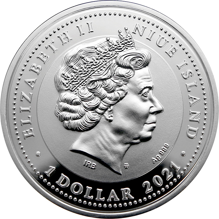 Stříbrná mince Láska a štěstí 2021 Krystaly Swarovski Proof