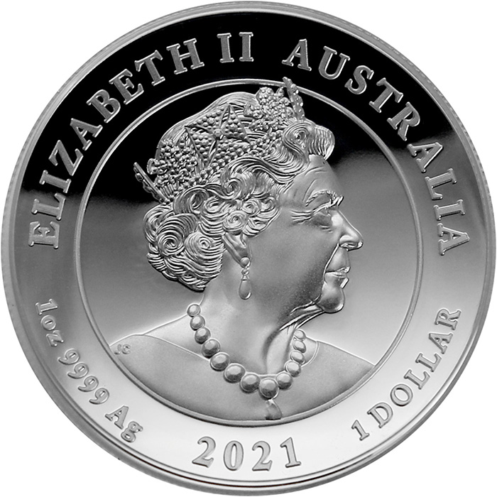 Zadní strana Strieborná minca Winged Victory 1 Oz High Relief 2021 Proof