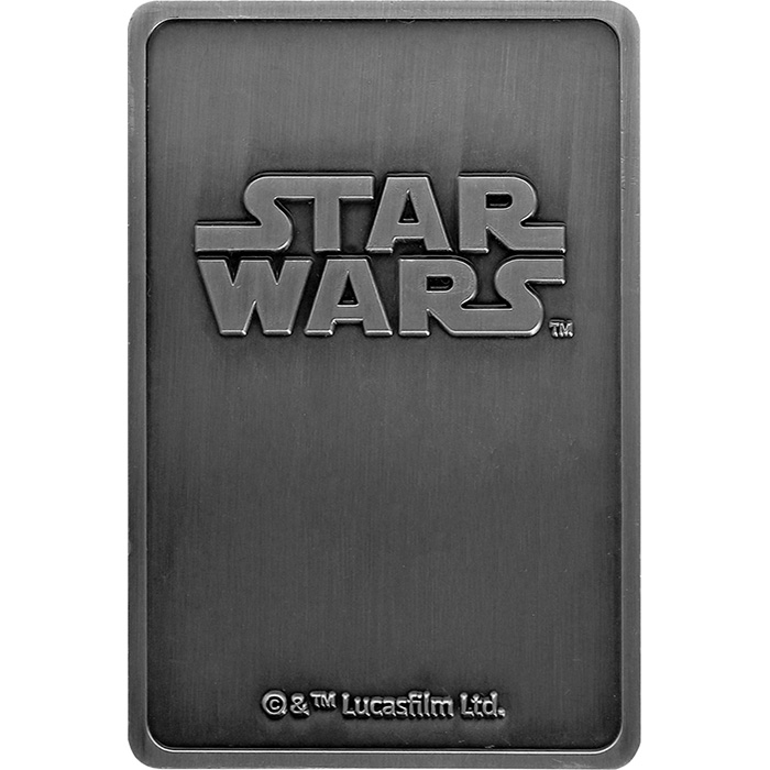 Sběratelská pokovená medaile Star Wars - Han Solo v karbonitu Antique Standard