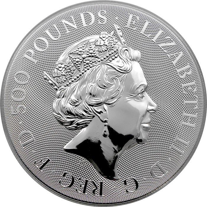 Strieborná investičná minca 1 Kg The Queen's Beasts 2021