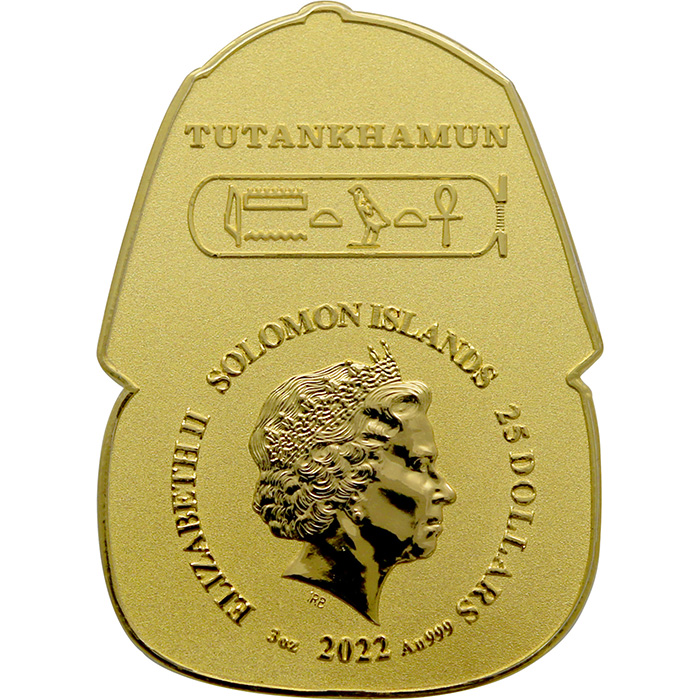 Zlatá mince 3 Oz Maska Tutanchamona 2022