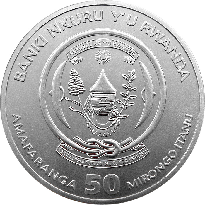 Stříbrná investiční mince Rok Tygra Rwanda 1 Oz 2022