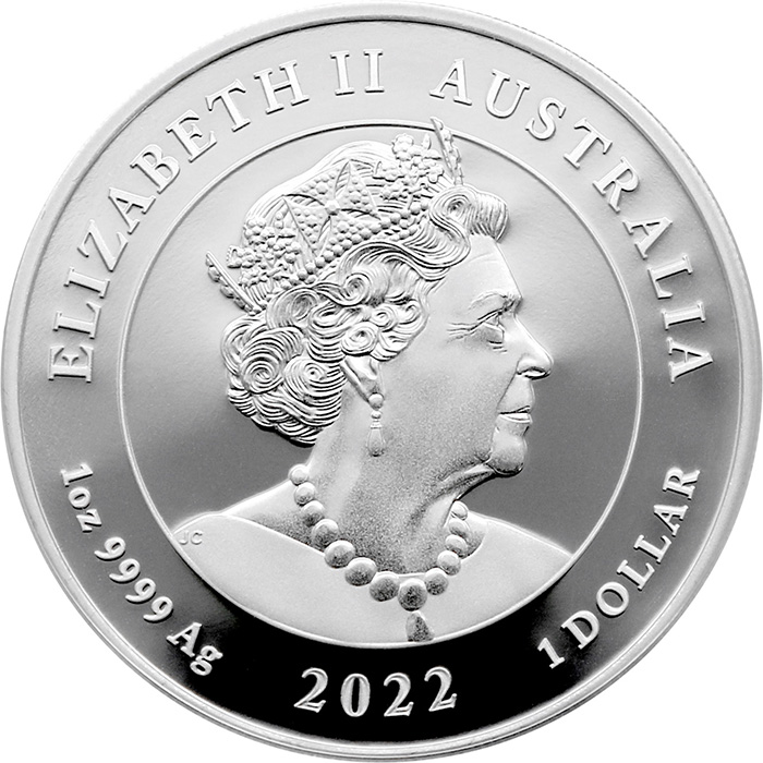 Zadní strana Stříbrná mince One Love 1 Oz 2022 Proof