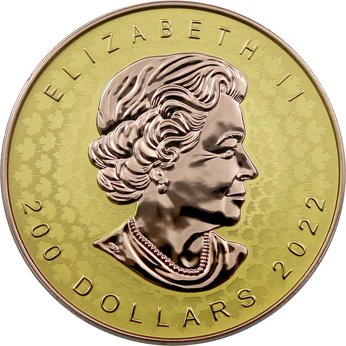 Zlatá mince Maple Leaf 2 Oz - Super Incuse 2022 Proof