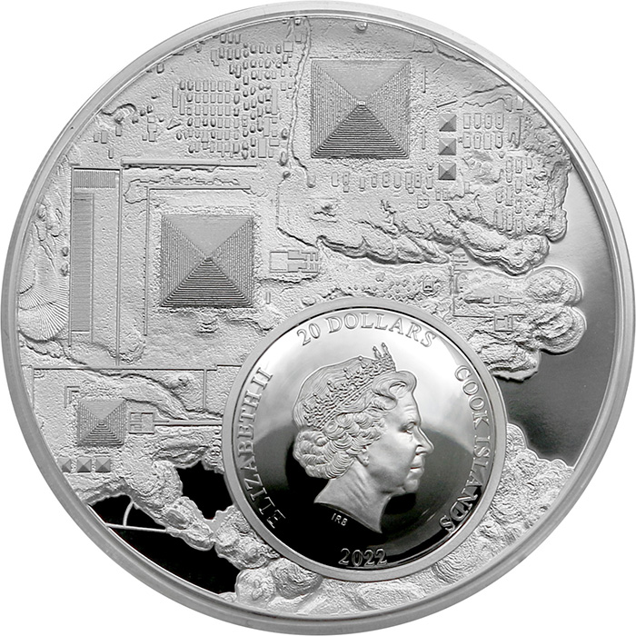 Stříbrná pozlacená mince 3 Oz Dědictví faraonů Ultra High Relief 2022 Proof
