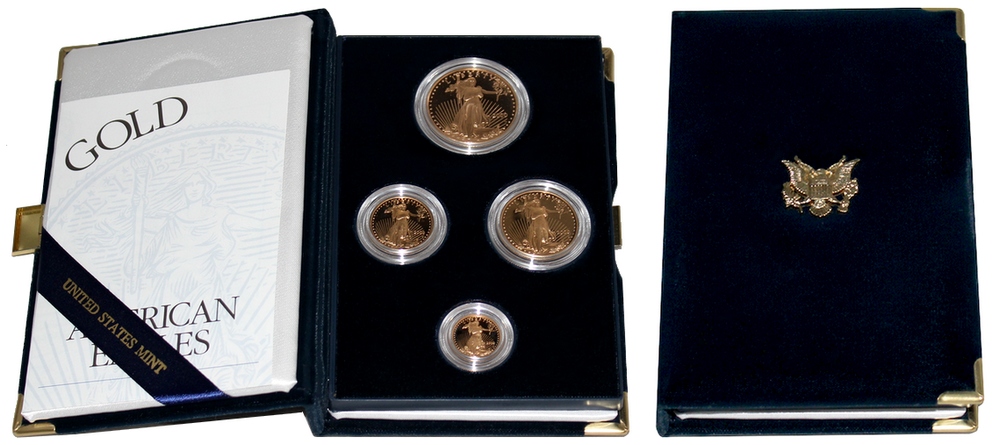 American Eagle Exkluzivna sada zlatých mincí 2000 Proof